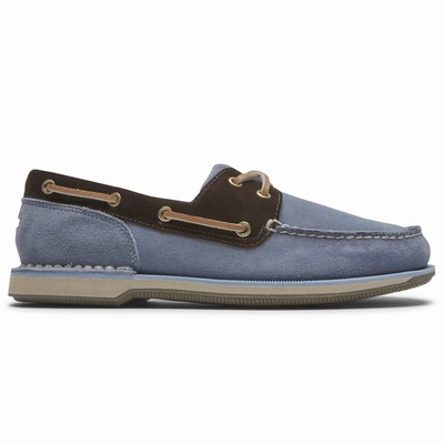 Sapatos Casual Rockport Perth Boat Homem Azuis PT-91027